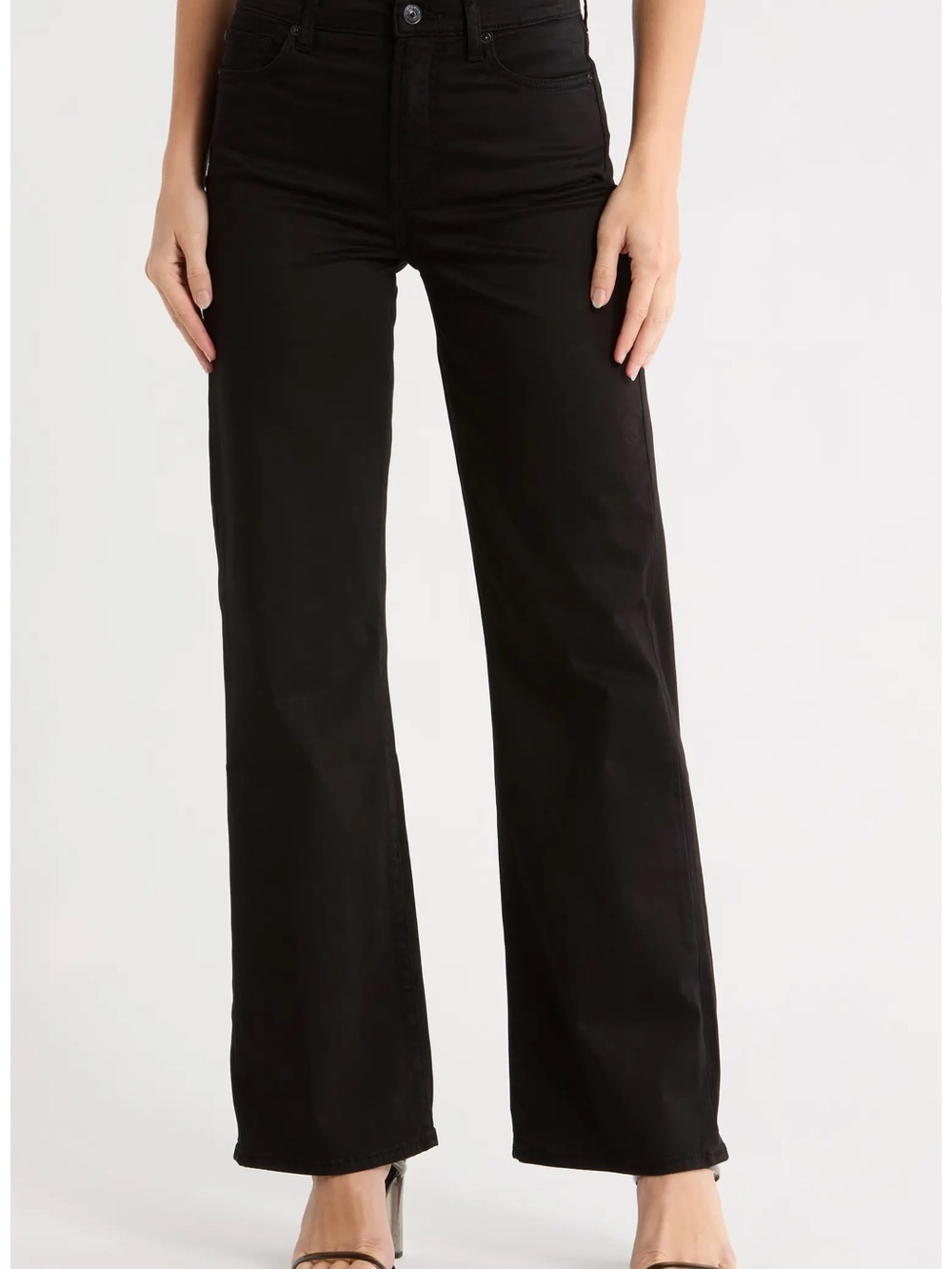 Alexa High Waist Straight Leg Brushed Sateen Pants
